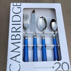 Cambridge 20pc Stainless Steel Flatware Set; Service for 4. Discontinued